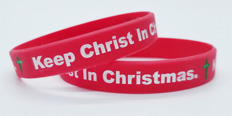 red christ in christmas bracelet